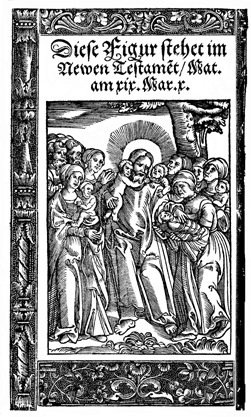 Jesus and Children from Luther's Small Catechism
