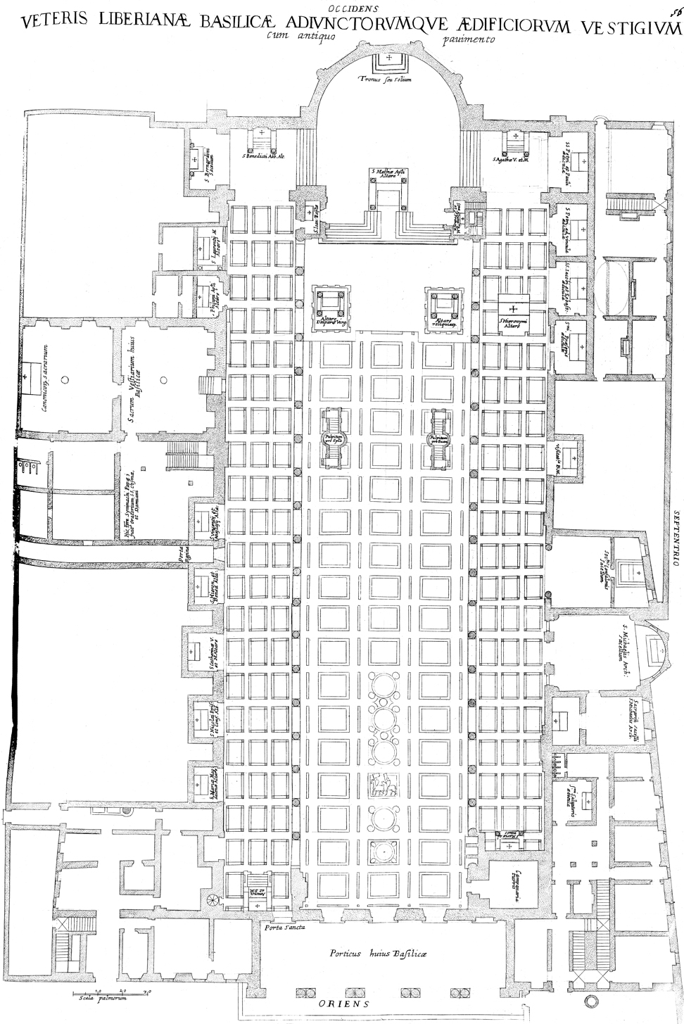 Floor Plan of Saint Mary Major | Pitts Digital Image Archive | Emory ...