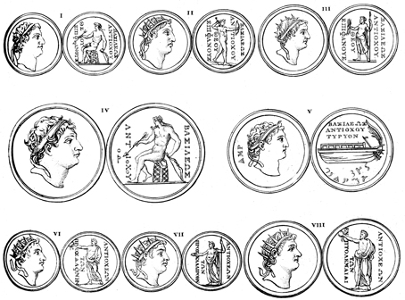 Coins of Antiochus IV Epiphanes