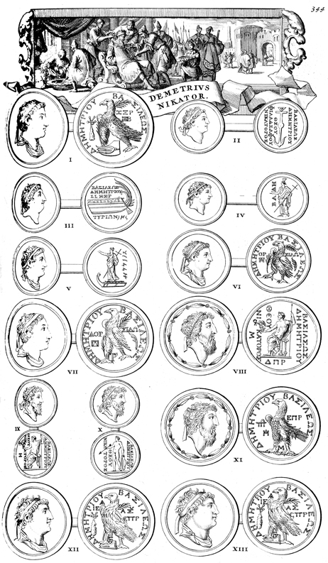 Coins of Demetrius II Nicator