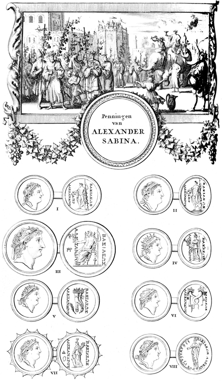 Coins of Alexander II Zabinas