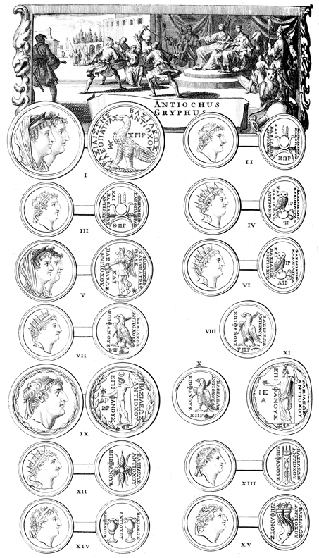 Coins of Alexander VIII Grypus 