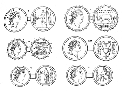 Coins of Antiochus XII Dionysus
