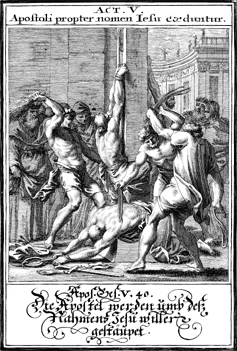 Apostles Flogged