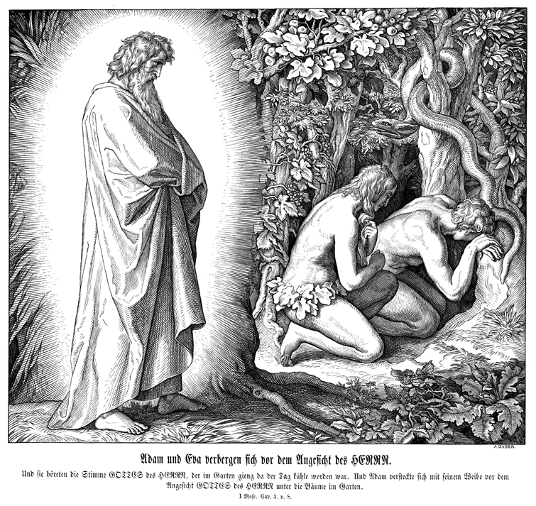 God Confronts Adam and Eve
