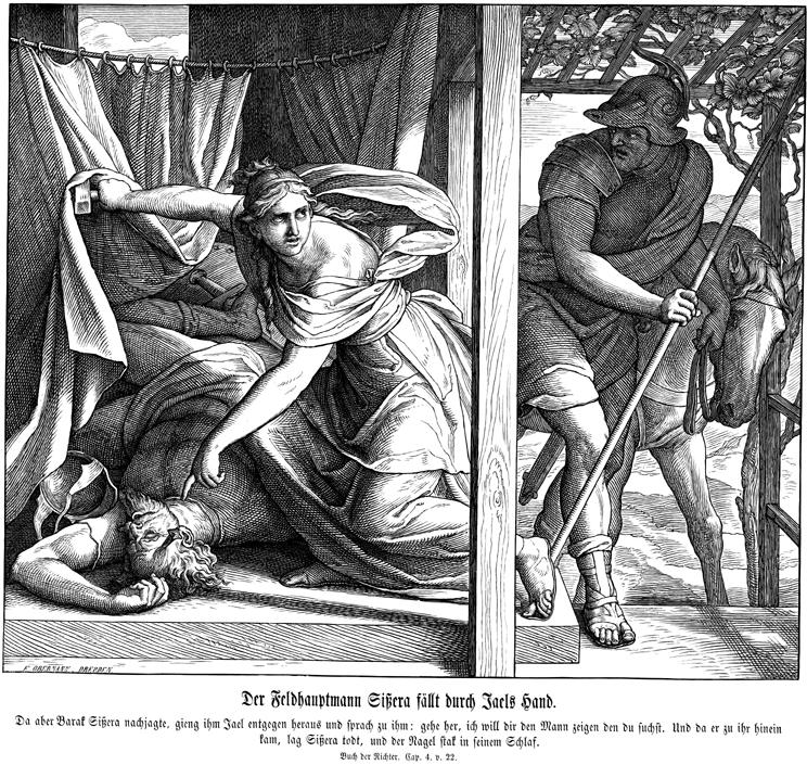 Jael Shows Barak the Body of Sisera 