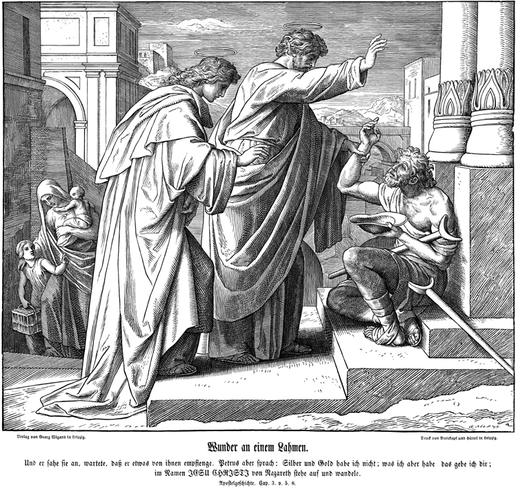  Peter Heals the Lame Beggar
