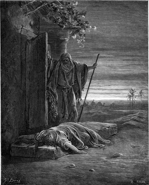 Levite Finding Corpse of Woman