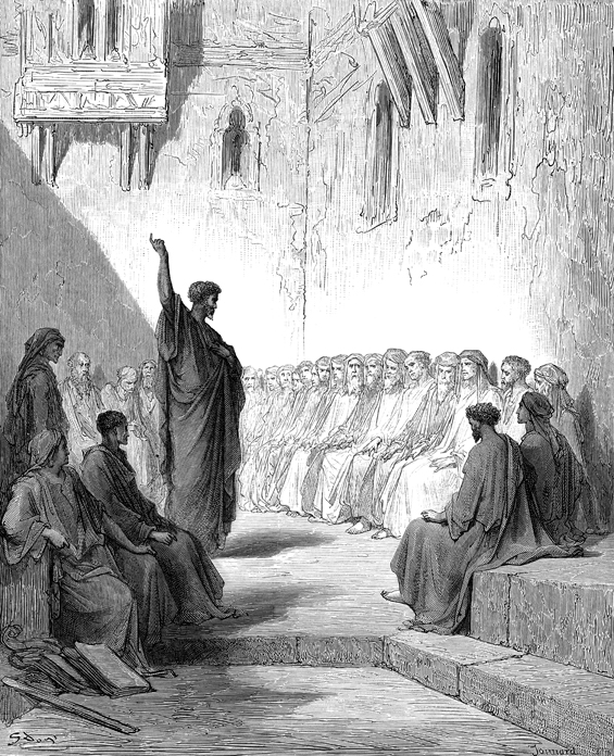 Paul Preaching to the Thessalonians