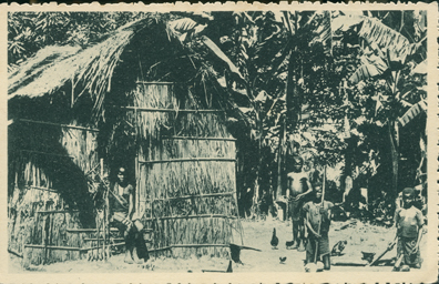 Une Case Indigene au Kwango (A Native Hut in Congo)