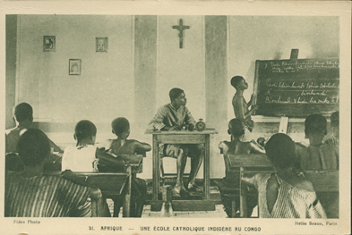 Une Ecole Catholique Indigene au Congo (A Native Catholic Church, Congo)